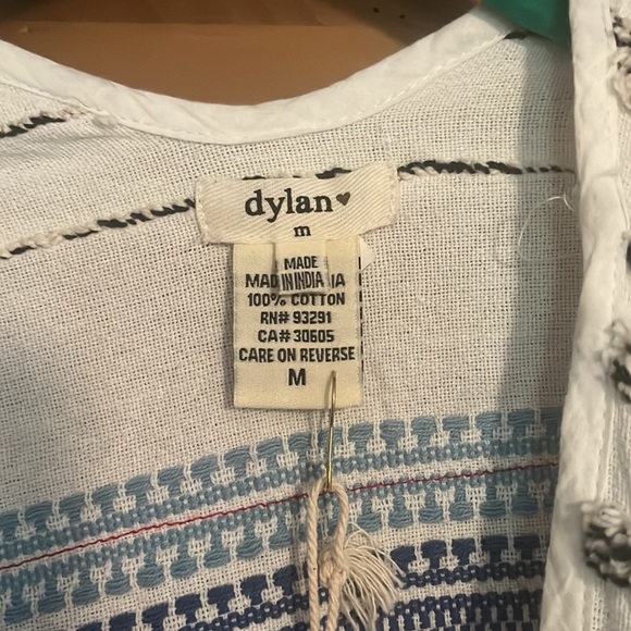 Dylan Clothing Blue Skies Ruana Wrap Shawl Swim Coverup Medium - Picture 4 of 6